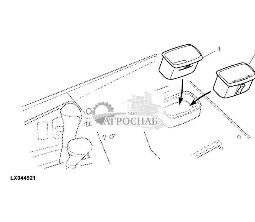 ОТСЕК ПЕПЕЛЬНИЦЫ  ДЛЯ ХРАНЕНИЯ 